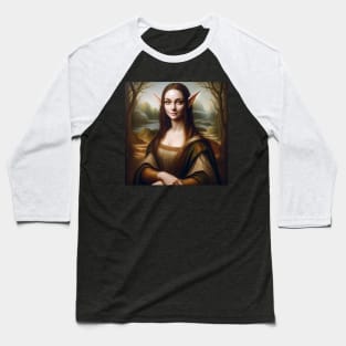 Mona Elf: The Enigmatic Helper Baseball T-Shirt